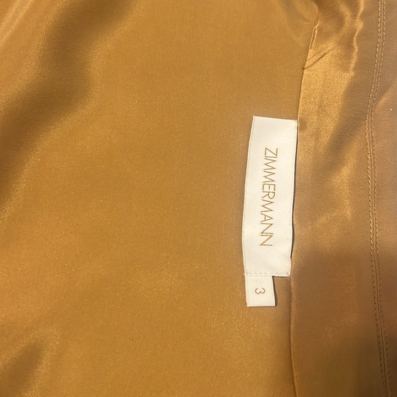 ZIMMERMAN Silk wrap midi-dress - neutral/bronze - Picture 5 of 5